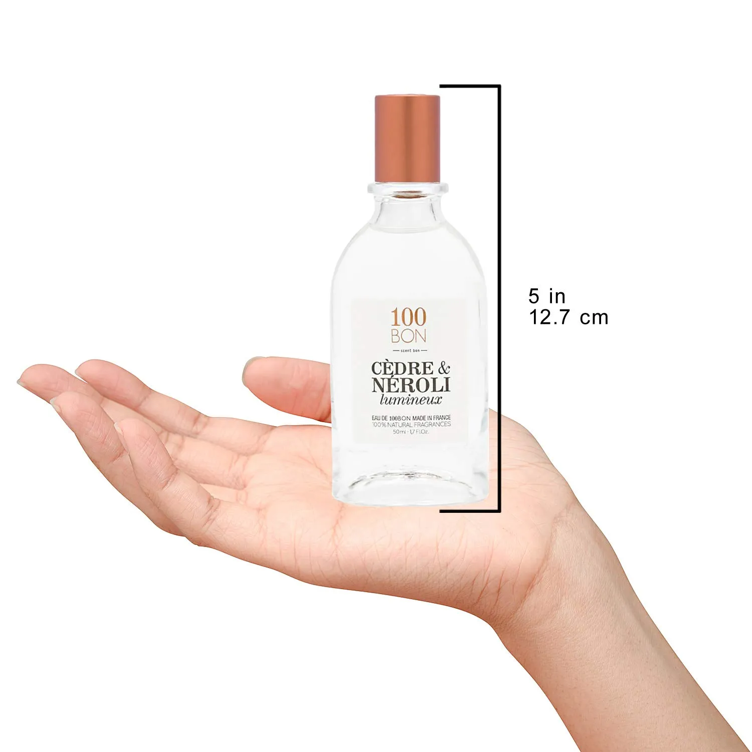 100BON Cedre & Neroli Lumineux Unisex Fragrance – Neroli & Cedar Fragrance for Women & Men – Soothing Organic Fragrance with Sensual, Light & Woody Fragrance - 100% Natural Fragrance Spray, 1.7 Fl Oz