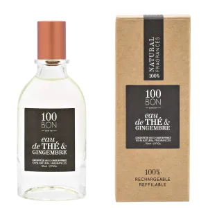 100BON Eau De The & Gingembre - Tea & Ginger Fragrance for Women & Men - Energizing Organic Sweet, Citrus & Spicy Notes - 100% Natural Concentrate Spray, 1.7 Fl Oz