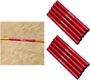 10pcs Aluminum Alloy Tent Pole Repair Tube End Plug for 8.5mm Diameter, Red
