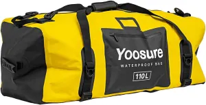110L Waterproof Duffel Bag Dry Bags For Kayaking - Heavy Duty Camping Backpack With Air Seal Zipper Car Top Mount Motorcycle Motorcycling, Rafting, Boating, Sup, Kayaking Backpack - Yellow