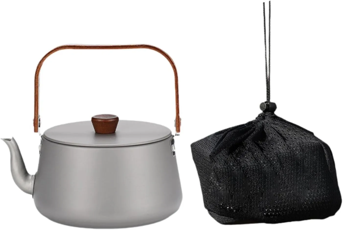1.1L Camping Kettle for Boiling Water with Handle for Outdoor Use