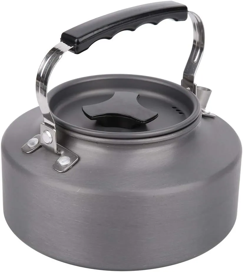 1.1L Portable Aluminum Alloy Camping Kettle, Ideal for Hiking, Camping, and Picnics(16.5-Al)