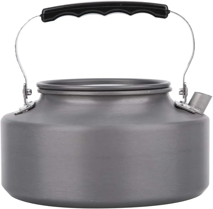 1.1L Portable Aluminum Alloy Camping Kettle, Ideal for Hiking, Camping, and Picnics(16.5-Al)