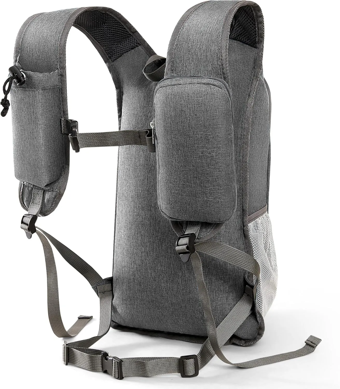 15L Hiking Backpack Travel Daypack Lightweight Small Foldable Packable Back Pack for Men and Women (Gray, 15L)