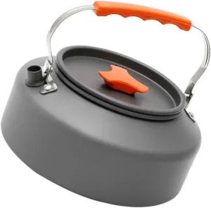 1.6l Portable Tea Kettle Stovetop Camping Kettle Folding Handle for Outdoor Use