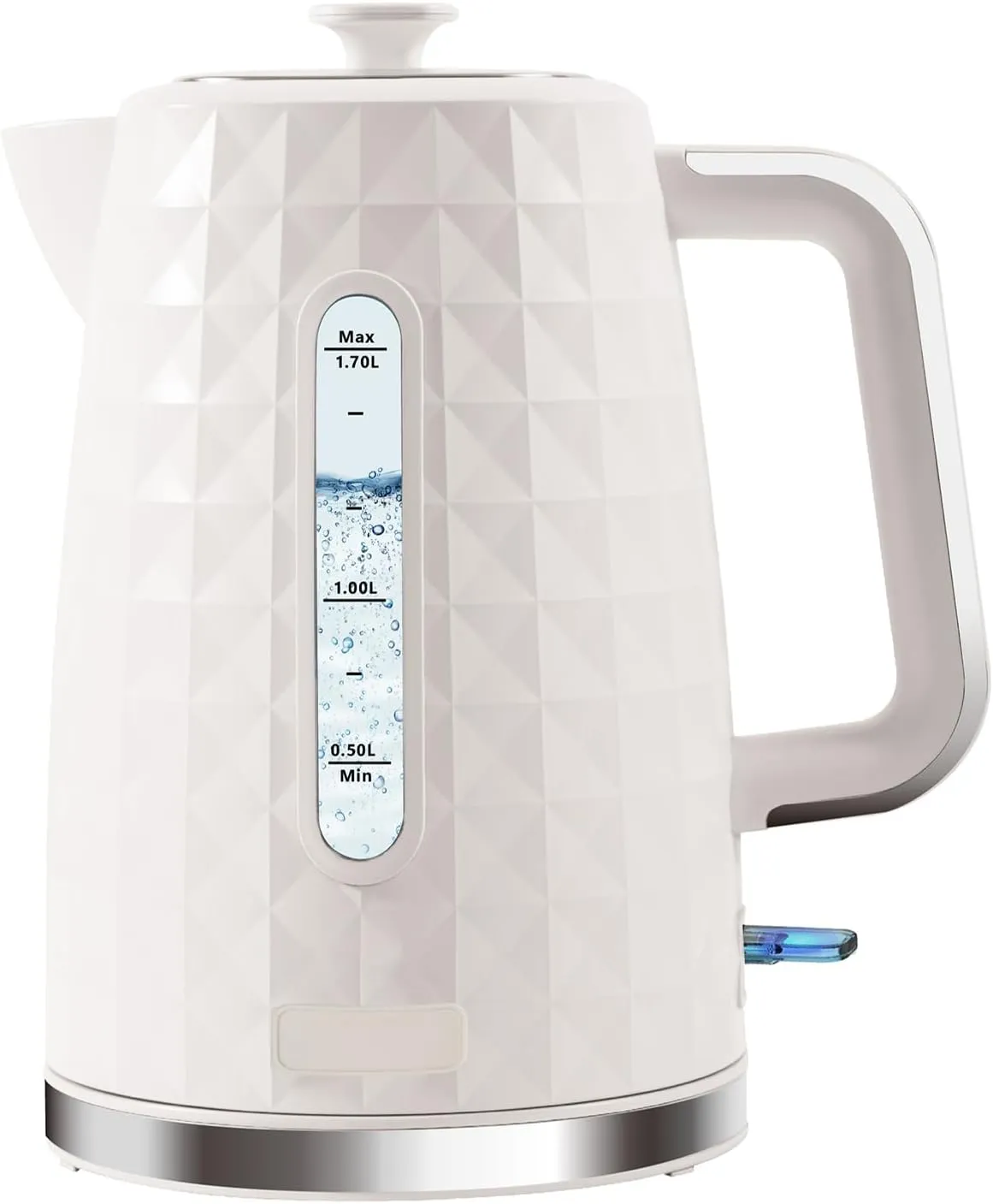 1.7L Electric Kettle, Fast Boiling 1200W Hot Water Boiler, 360° Cordless Design,Electric Tea Kettle for Boiling Water Auto Shut Off Boil Dry Protection，Electric Water Kettle for Coffee Tea,Beige