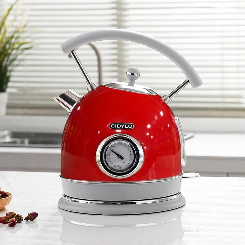 1.8L Retro-Inspired Electric Kettle with Temperature Control and Automatic Shut-Off-Perfect for Modern Kitchens