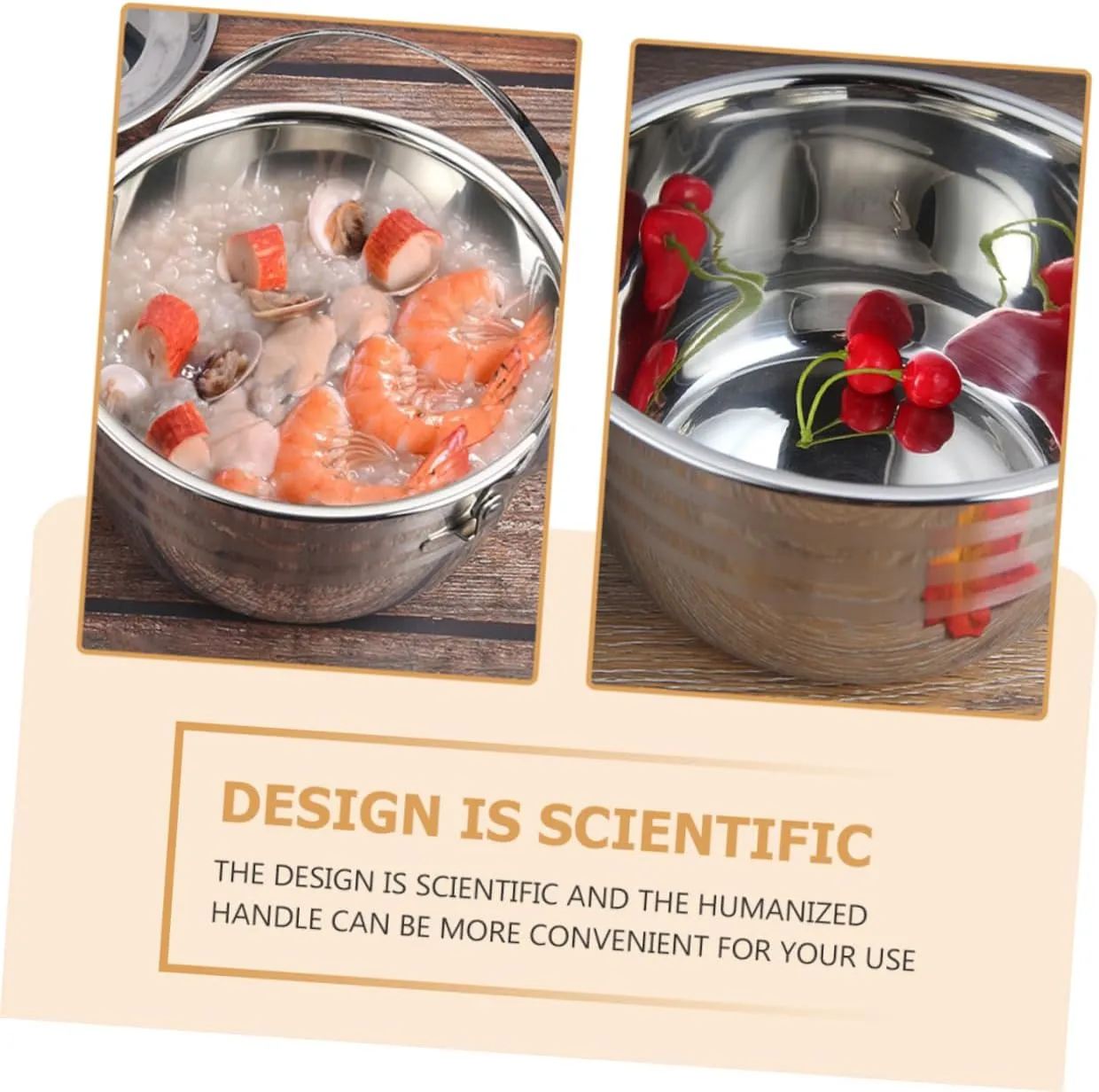 1pc Camping Pot Multi Portable Electric Kettle Induction Hob Pan Clear Non Soup Camp Kettle Stove Electric Cooking Pot Portable Kettle Stew Pot for Home Silver 201 Stainless Steel