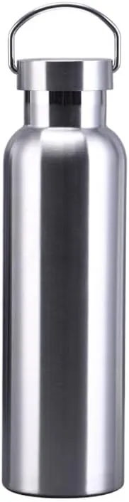 1PC Sports Water Bottle Double-layer Stainless Steel Water Cup Car Outdoor Mountaineering Kettle(350ML)
