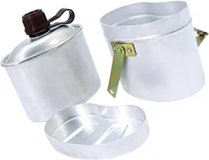 1Set Kettle with Outdoor Lunch Box Multi Functional Camping Water Bottle Kit for Hiking Backpacking and Outdoor Activities Durable and Portable Design