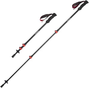2-pc Pack Trekking Poles Hiking Poles - Aluminum Alloy 7075 Trekking Sticks with Quick Lock System, Lightweight, Telescopic, Collapsible, Ultralight,S