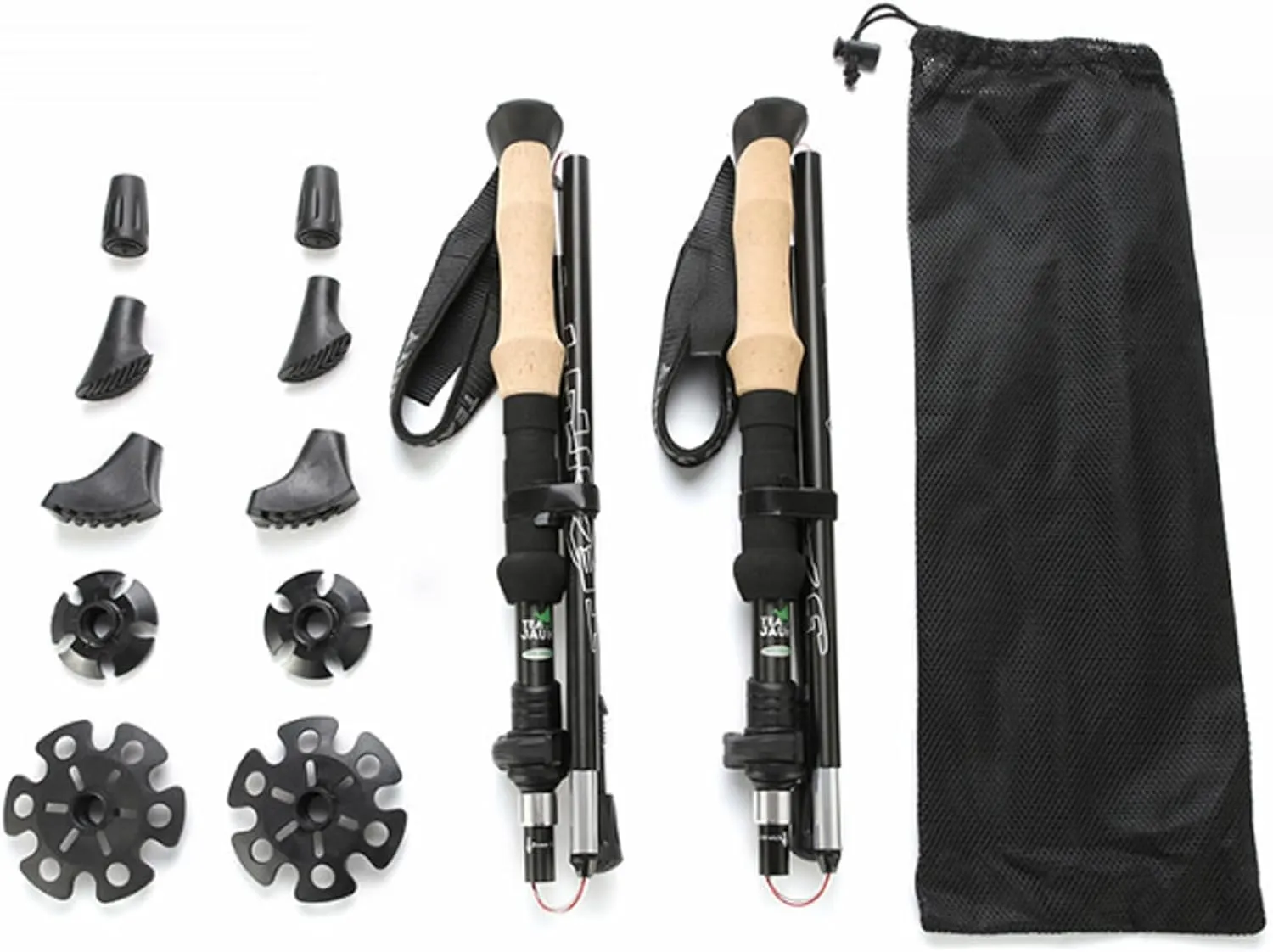 2 pcs Hiking Poles, Adjustable Handle Hiking Pole, Quick Lock System Walking Sticks, for Hiking, Camping, Mountaining