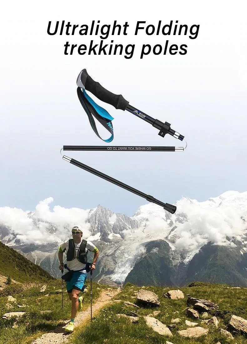 2 Piece Ultralight Trekking Poles Foldable