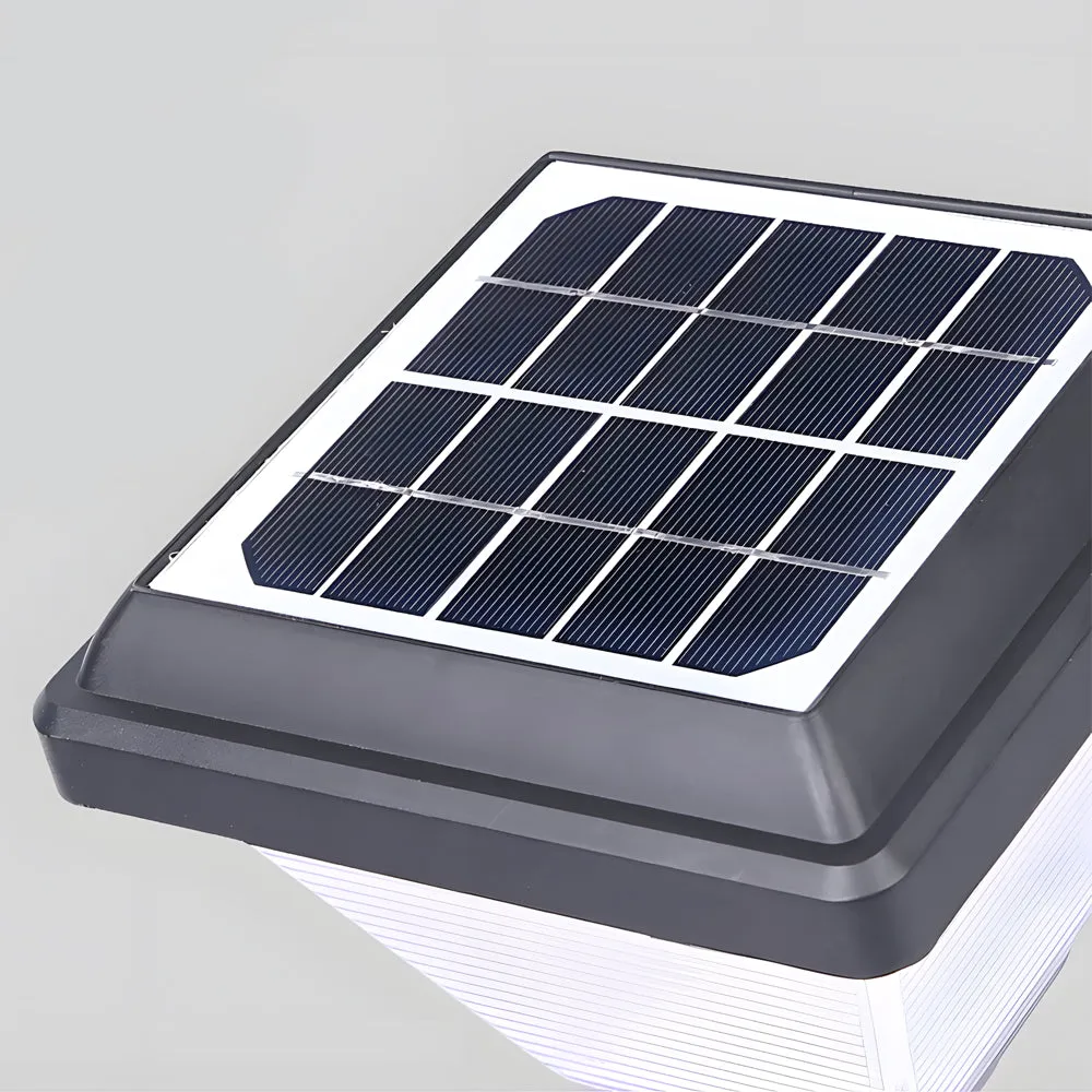 27.6-Inch Black Modern Solar Outdoor Pathway Light by Taavita