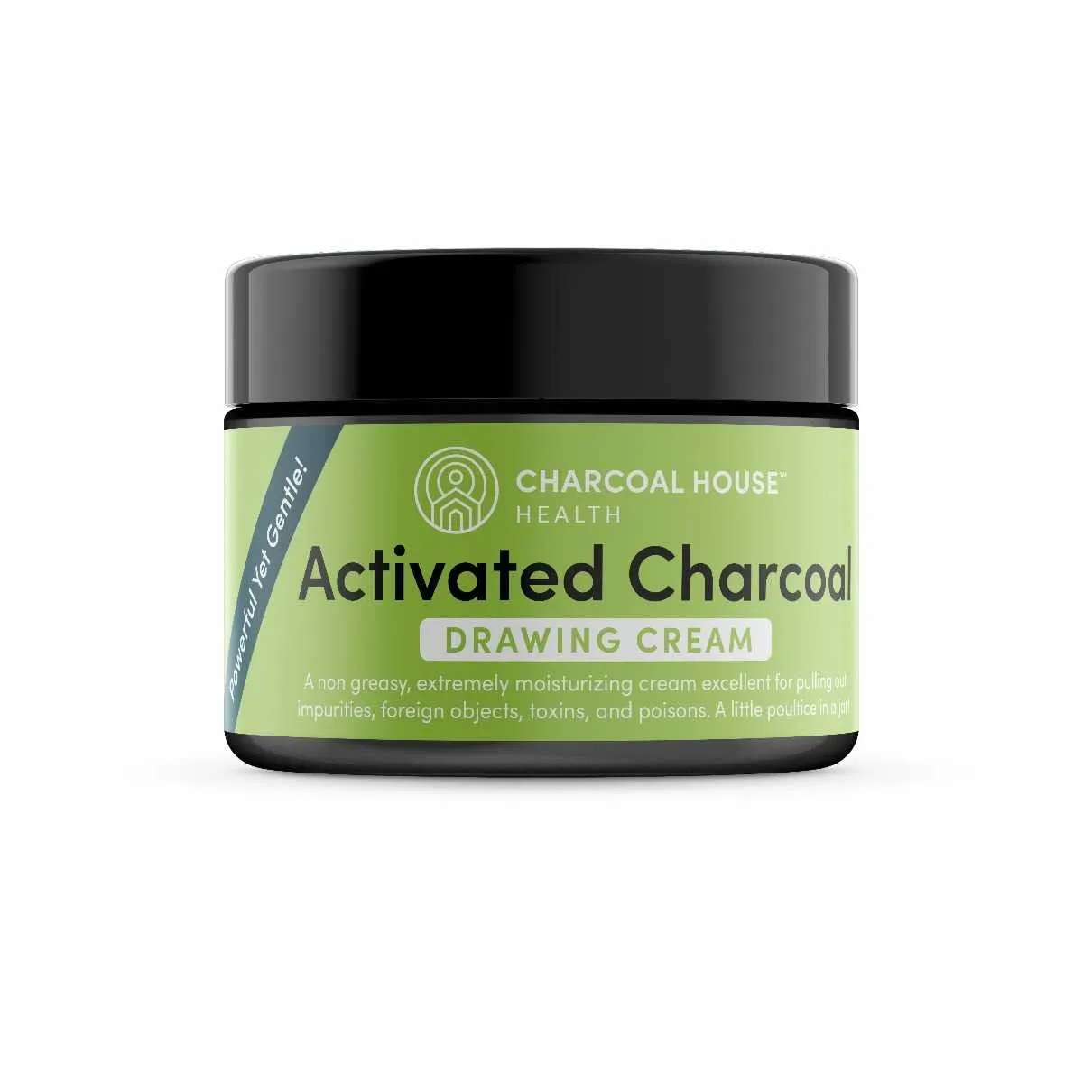 2oz Activated Charcoal Drawing Cream Gentle Moisturizing An adsorbent cream to pull out impurities, foreign objects, toxins & poisons - 'A little poultice jell in a jar!' Skin issues & care