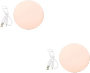 2sets Rechargeable Led Makeup Mirror Portable Lighted Vanity Mirror for Women Compact Design for Travel Home Use High-Definition Clamshell for Friends