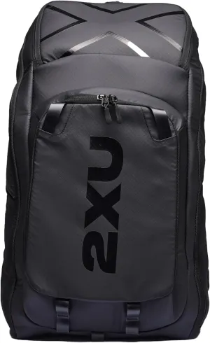 2XU Transition Backpack - Secure Storage Bag for Swim, Run, Bike Clothing - Black