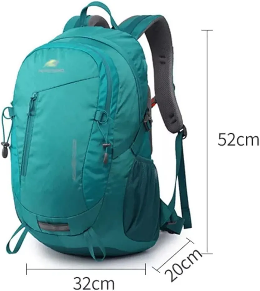 30L Outdoor Mountaineering Bag Travel Backpack Portable Mountaineering Hiking Men's and Women's Bag(Black)