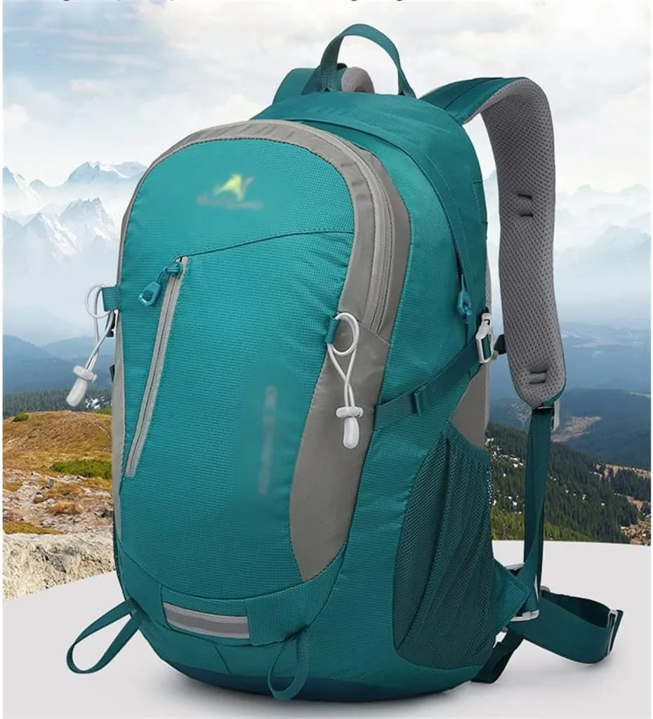 30L Outdoor Mountaineering Bag Travel Backpack Portable Mountaineering Hiking Men's and Women's Bag(Black)