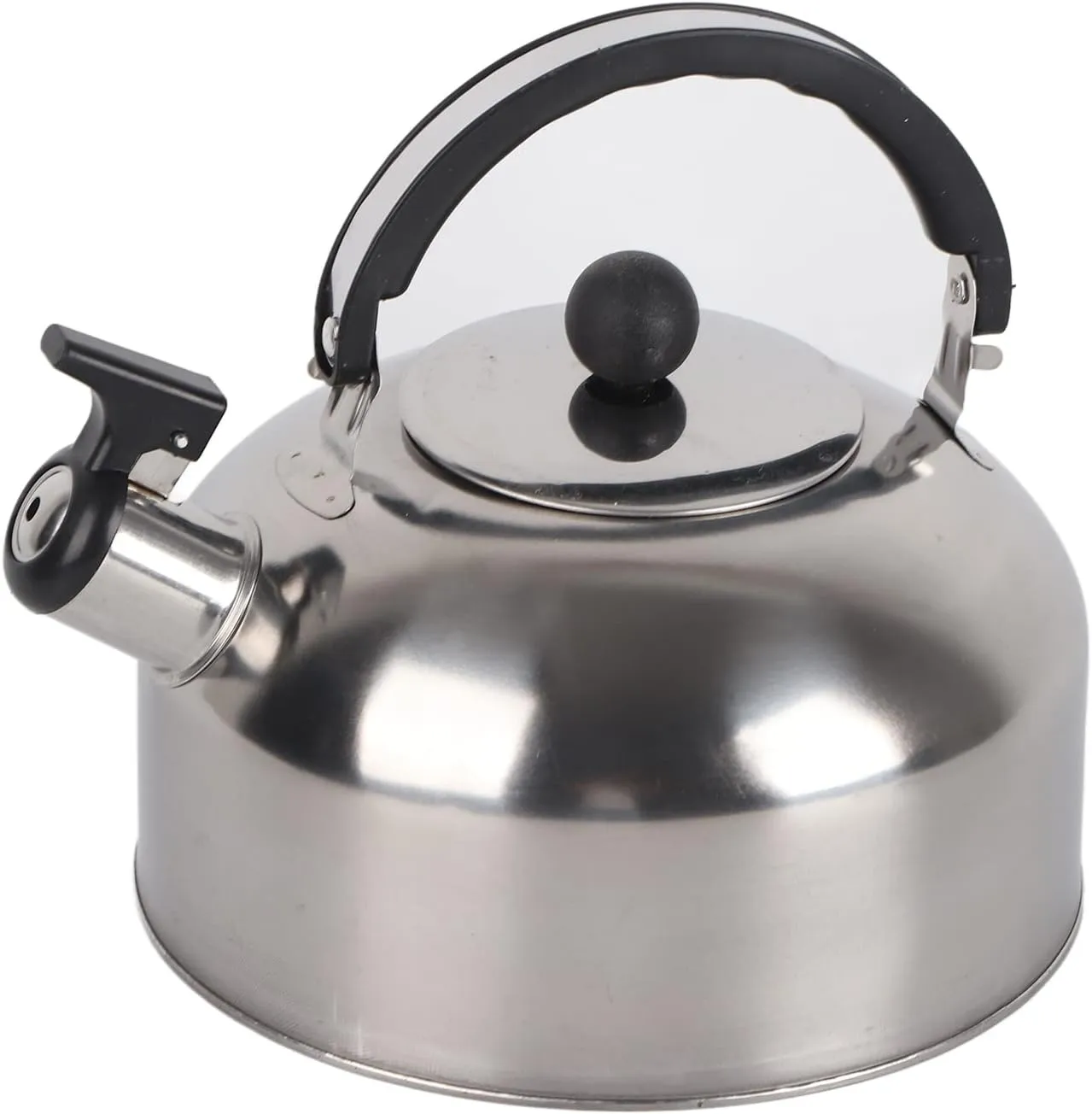 3L Tea Kettle,Stainless Steel Whistling Camping Bottle,Lightweight Tea Pot for Camping Trips Hiking Cooking Barbecue(Stainless Steel Color)