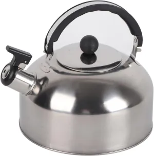 3L Tea Kettle,Stainless Steel Whistling Camping Bottle,Lightweight Tea Pot for Camping Trips Hiking Cooking Barbecue(Stainless Steel Color)
