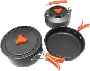 3Pcs Camping Cookware Set Camping Cooking Set for Backpacking Picnic Outdoor