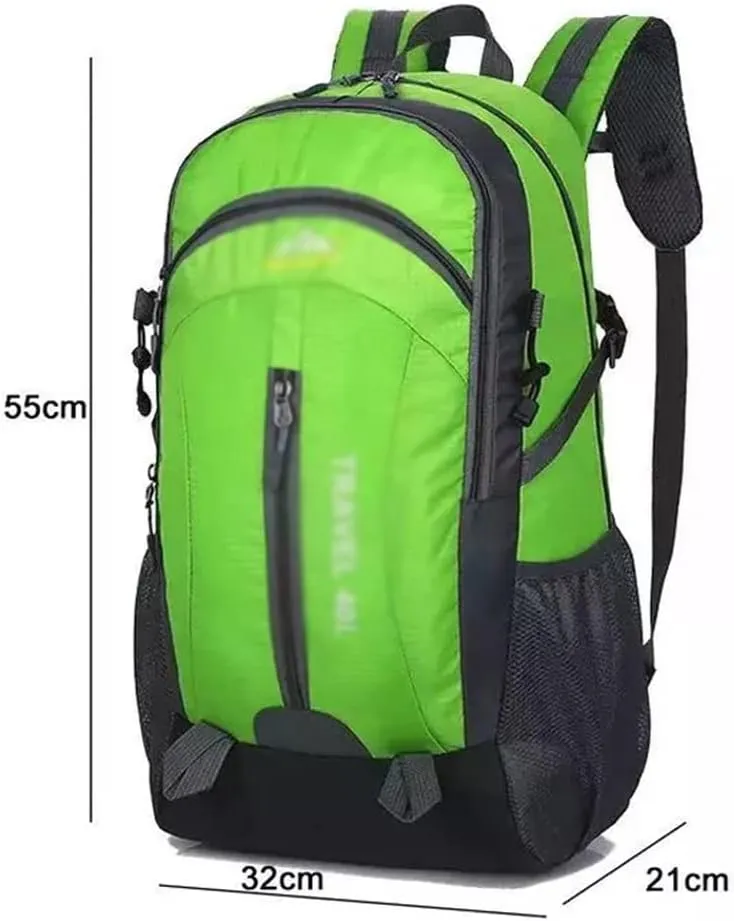 40L Mountaineering Backpack Breathable Backpack with Socket Travel Backpack Mountaineering Bag