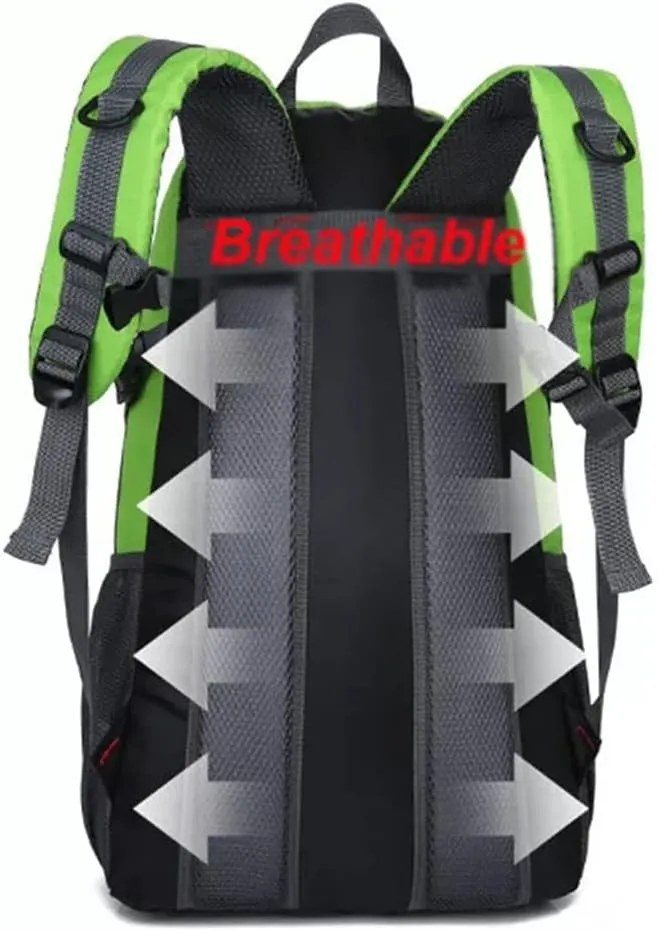 40L Mountaineering Backpack Breathable Backpack with Socket Travel Backpack Mountaineering Bag
