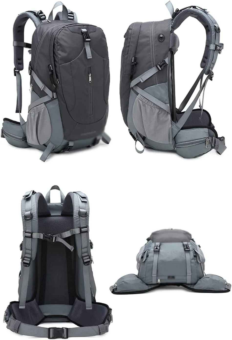 40L Mountaineering Backpack Multi Pocket Outdoor Camping Bag Travel Mountaineering Bag (C,As the picture shows)