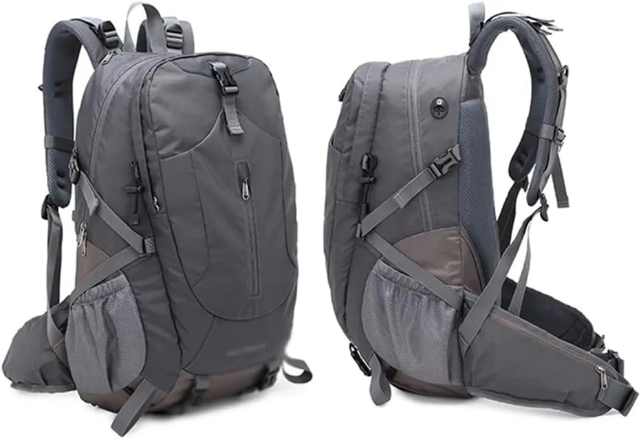 40L Mountaineering Backpack Multi Pocket Outdoor Camping Bag Travel Mountaineering Bag (C,As the picture shows)