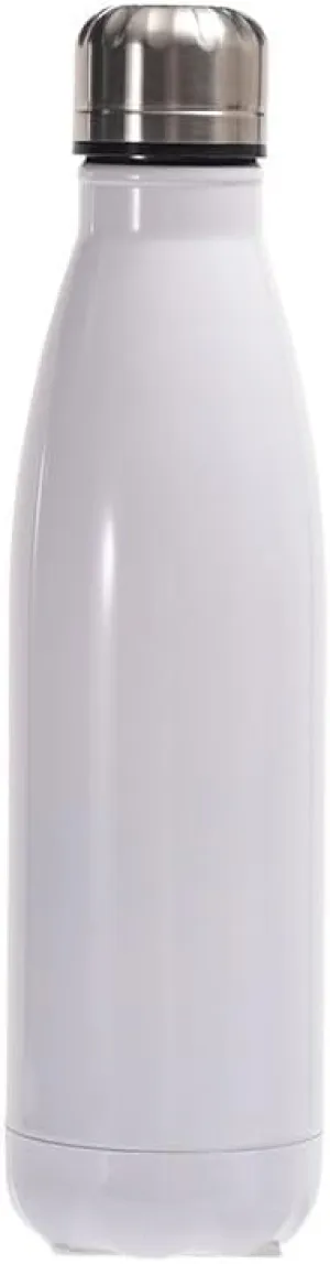 500ML Kettle, Double-layer Stainless Steel Sports Water Bottle, Suitable For Outdoor Travel And Camping(White)
