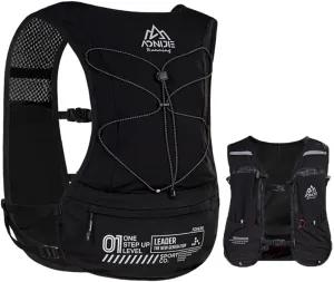 5L Running Hydration Vest Backpack for Men Women, Adjustable & Lightweight, Front & Back Pockets for Essential Storage