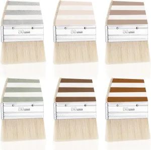 6 Pcs Sand Brush Beach Sand Remover Cleaning Feet Body Skin Wood Hand Soft Brush Foot Cleaner for Beach Summer Party Events Volleyball Water Sports Activities (Neutral Color)