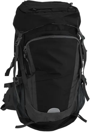 65L Hiking Backpack Waterproof Nylon Travel Daypack With Rain Cover For Camping Trekking Mountaineering Camping Backpack Assault Pack For Climbing(Black)
