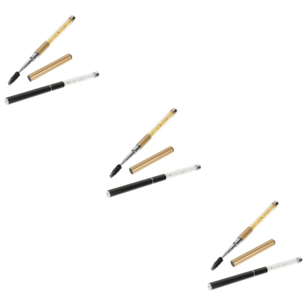 6pcs Eyelash Brush Ergonomic Spoolie Wand for Eyelash Extensions Mascara Application for Natural Makeup Finish Includes and Brushes