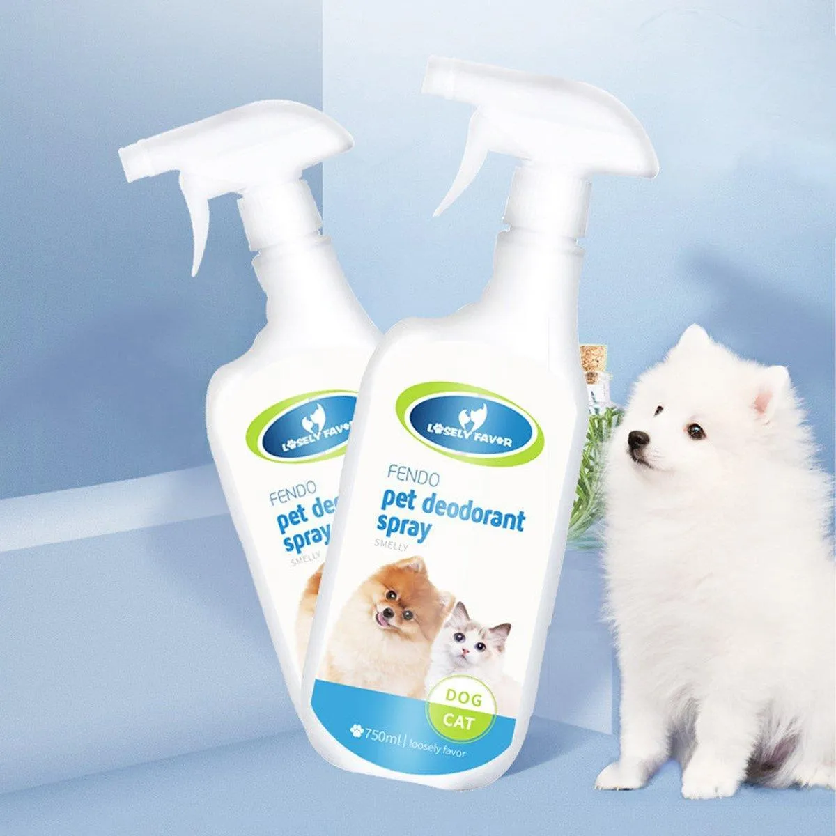 750ml Pet Odor Eliminator Spray for Dogs and Cats Indoor Cat Litter Freshener