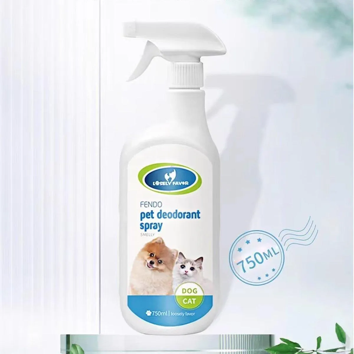 750ml Pet Odor Eliminator Spray for Dogs and Cats Indoor Cat Litter Freshener