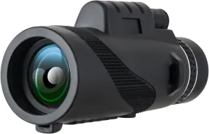 80x100 Monocular-Telescope High Powered for Smartphone Monoculars for Adults High Definition Monocular Telescope for Stargazing Hunting Wildlife Bird Watching Travel Camping Hiking