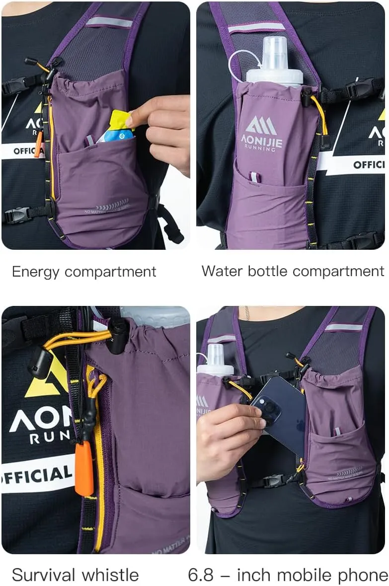 8L /5L Lightweight Hydration Backpack Hydration Vest Outdoors for Trail Marathoner Running Race-AONIJIE