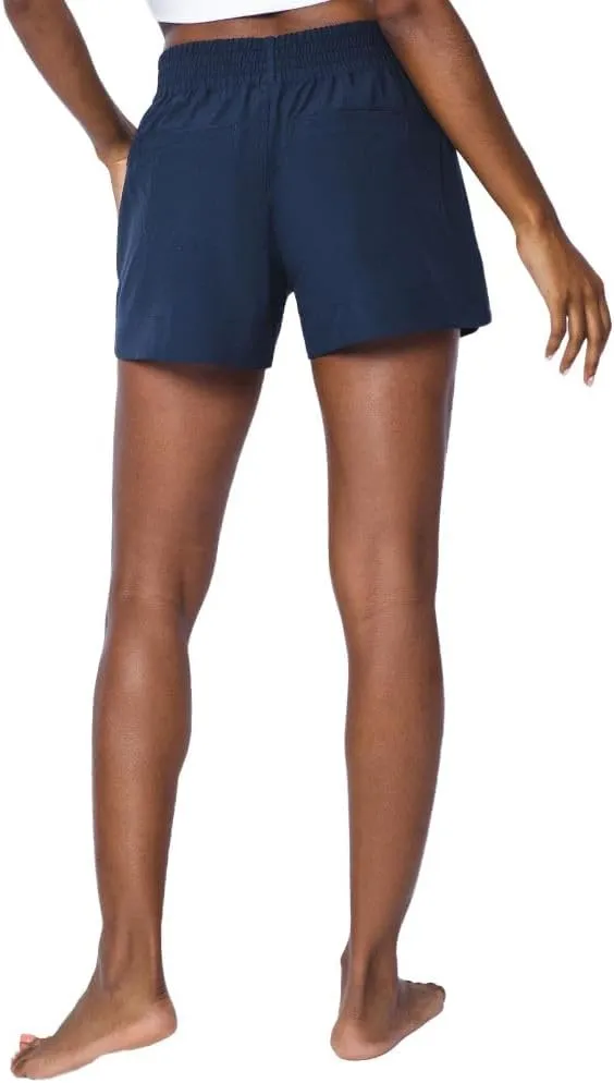 90 Degree By Reflex Stretch Woven Lightweight Walking Shorts with Side Pockets