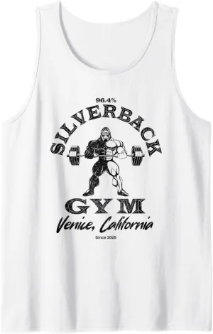 96.4% Silverback Gym Apparel Venice beach California, retro Tank Top