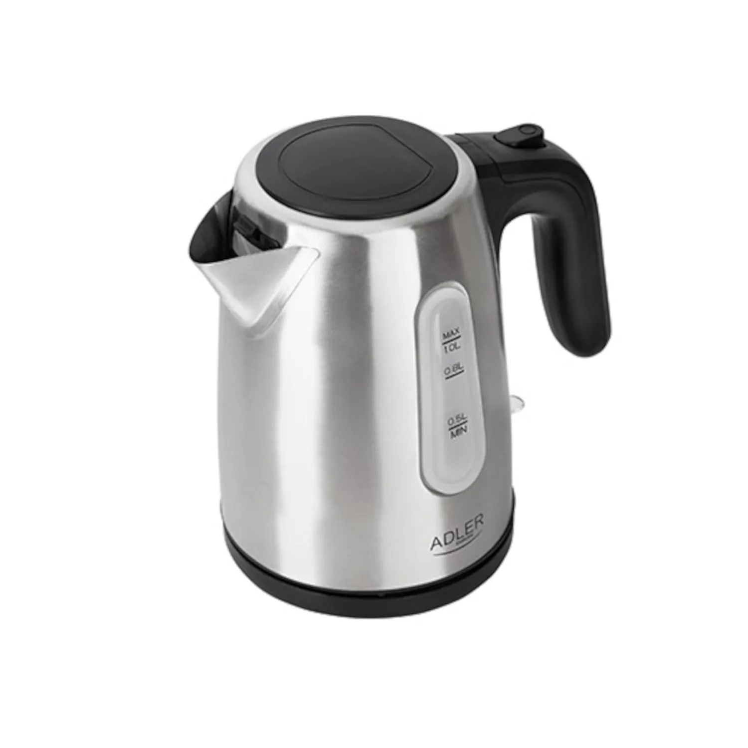 Adler AD1273 Electric Kettle 1L 1200W Stainless Steel Indicator Light Swivel Base Auto Shut-Off (EU PLUG)