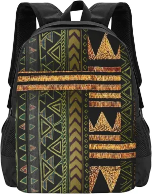 Afrocentric Tribal Motif Pattern Print 1 Lightweight Packable Backpack Travel Casual Large Capacity Daypack Foldable Backpack For Men Women