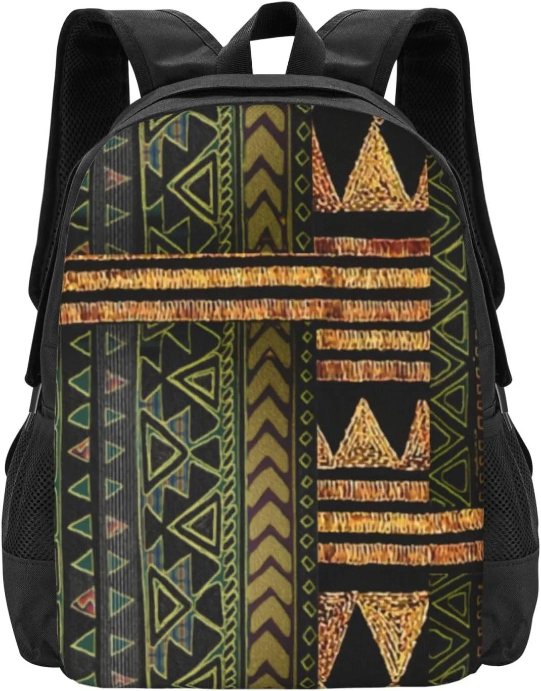 Afrocentric Tribal Motif Pattern Print 1 Lightweight Packable Backpack Travel Casual Large Capacity Daypack Foldable Backpack For Men Women