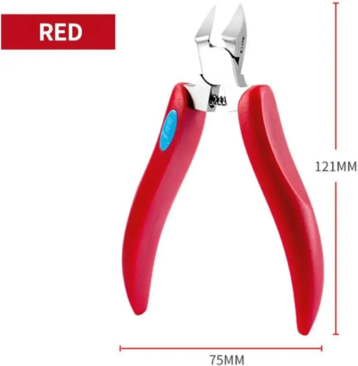 Agnail Clippers Toenail Premium Mass Ergonomic Unbeatable Strength Effortless Grooming Thick Nails Toenail Pliers(Red)