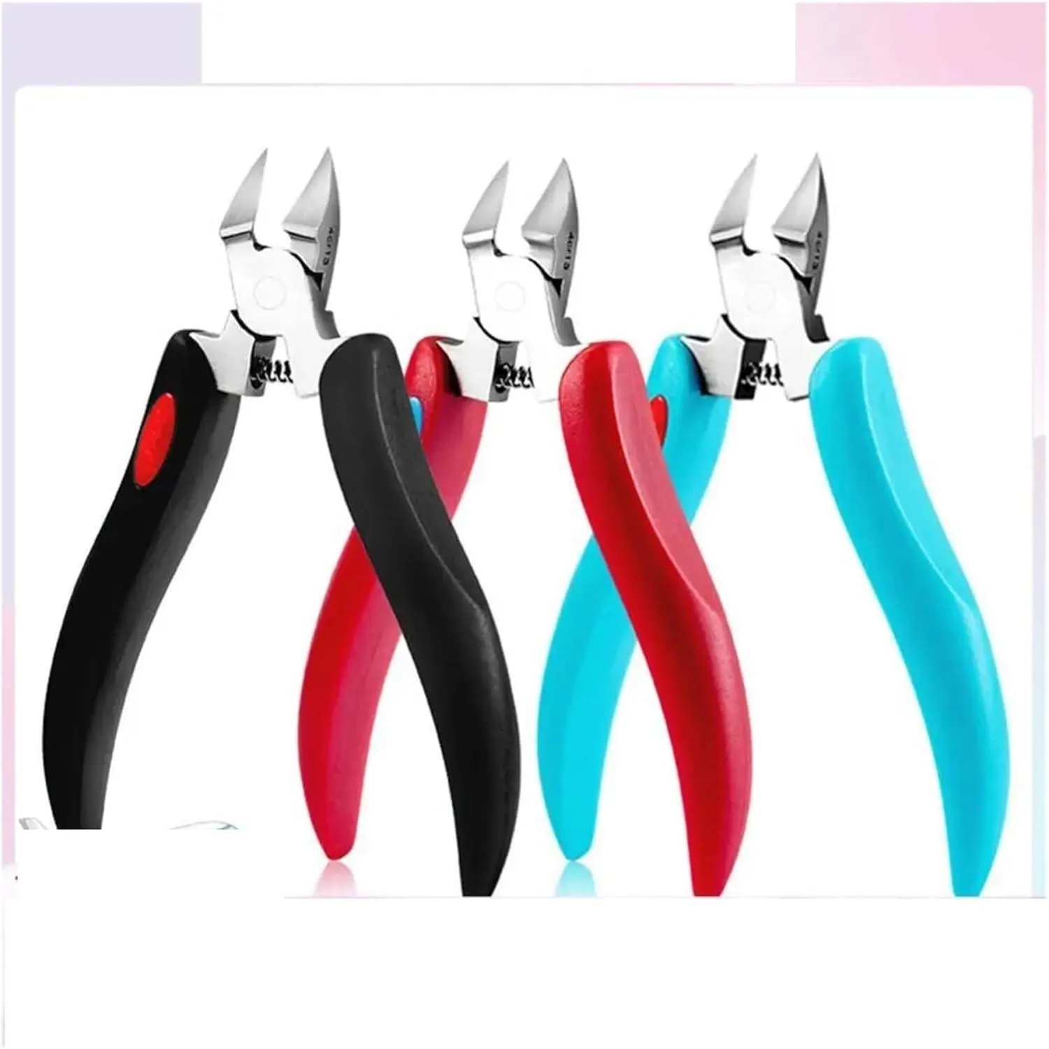 Agnail Clippers Toenail Premium Mass Ergonomic Unbeatable Strength Effortless Grooming Thick Nails Toenail Pliers(Red)