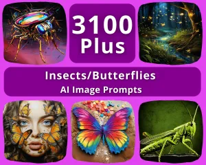 AI Image Prompts for Insect & Butterflies Art
