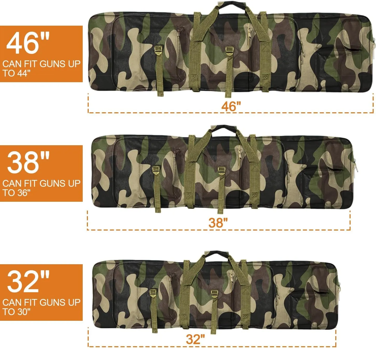 aiGear Rifle Soft Case - 30/36/44 Inch Gun Carry Bag, Padded Shotgun Bag for Hunting and Shooting Range - Ideal for Hunters Law Enforcement Outdoor Enthusiasts