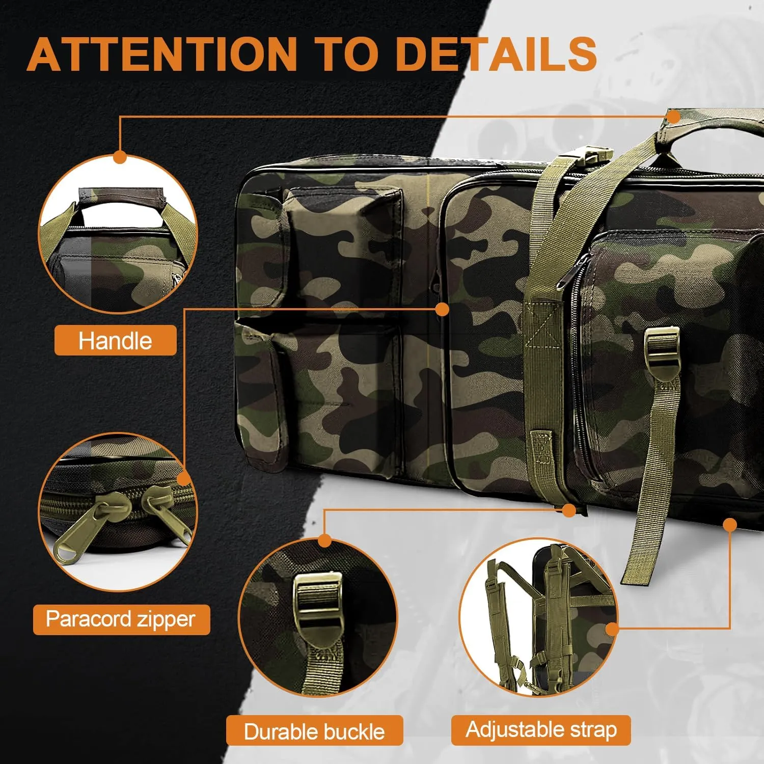 aiGear Rifle Soft Case - 30/36/44 Inch Gun Carry Bag, Padded Shotgun Bag for Hunting and Shooting Range - Ideal for Hunters Law Enforcement Outdoor Enthusiasts