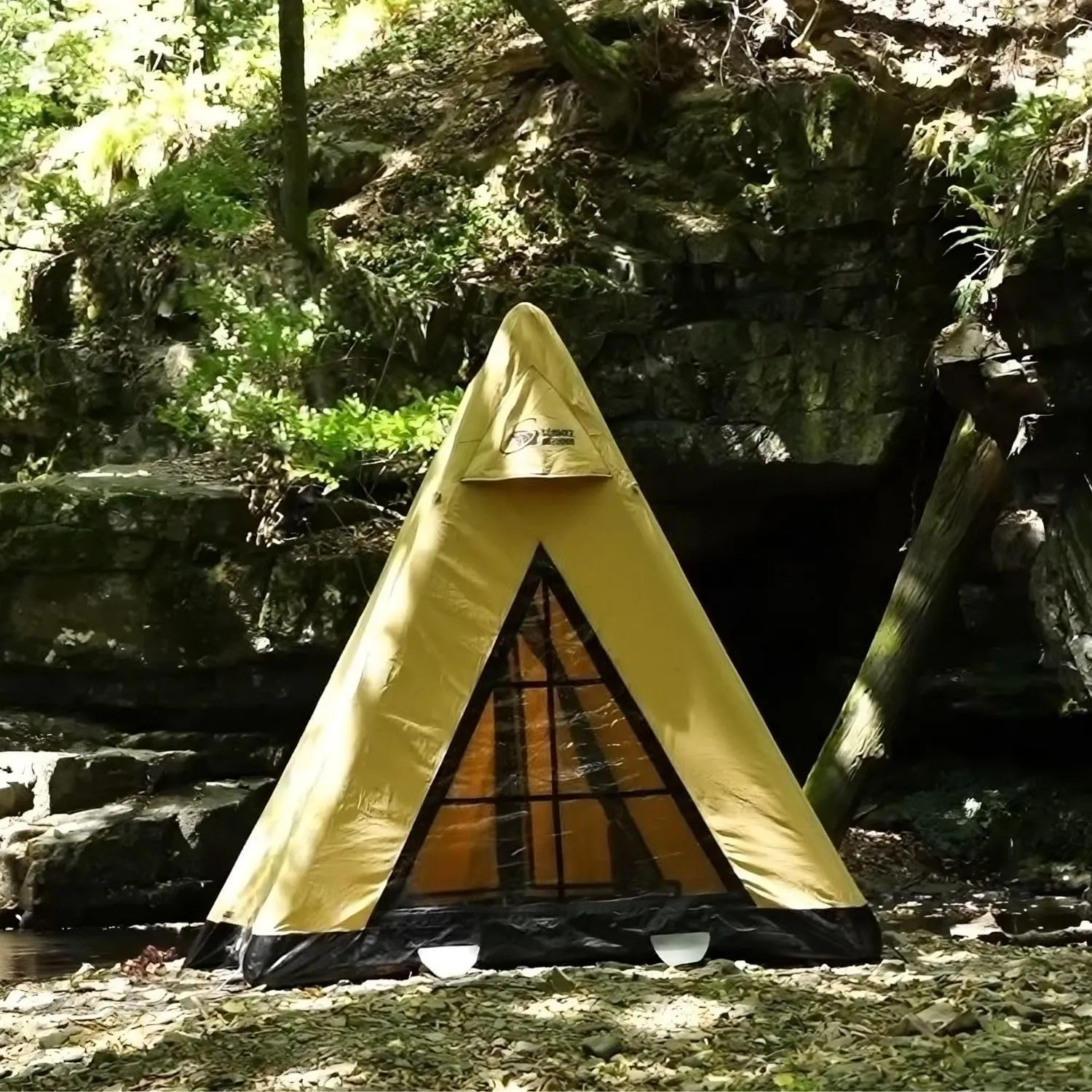 AIR BUSHCRAFT Premium Inflatable Tent for 4 Seasons – Luxurious Waterproof Camping Tent with Panoramic Windows & UV Protection